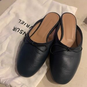 Mansur Gavriel Dream Ballerina Mules *Dark Blue*